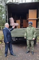 Ветераны ОВД и предприниматели отправили в зону СВО гумпомощь