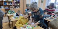 Тучковские ребята делали зимние аппликации - РузаРИА