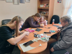 Юные орешковцы мастерили космическое панно