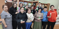 В Тучковской библиотеке прошёл мастер-класс «Первоцветы» - Рузский городской округ