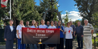 Рузские волонтёры приняли участие в акции «Эхо Беслана» на территории музея истории Рузской милиции - Рузский городской округ