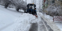 В Рузском округе коммунальщики устраняют последствия ночного снегопада - Regions.Ru