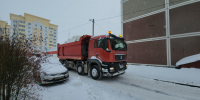 Со дворов Рузы вывозят снег - РузаРИА