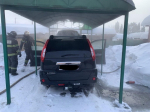 Огнеборцы ГКУ МО «Мособлпожспас» потушили загоревшийся автомобиль в Рузском округе